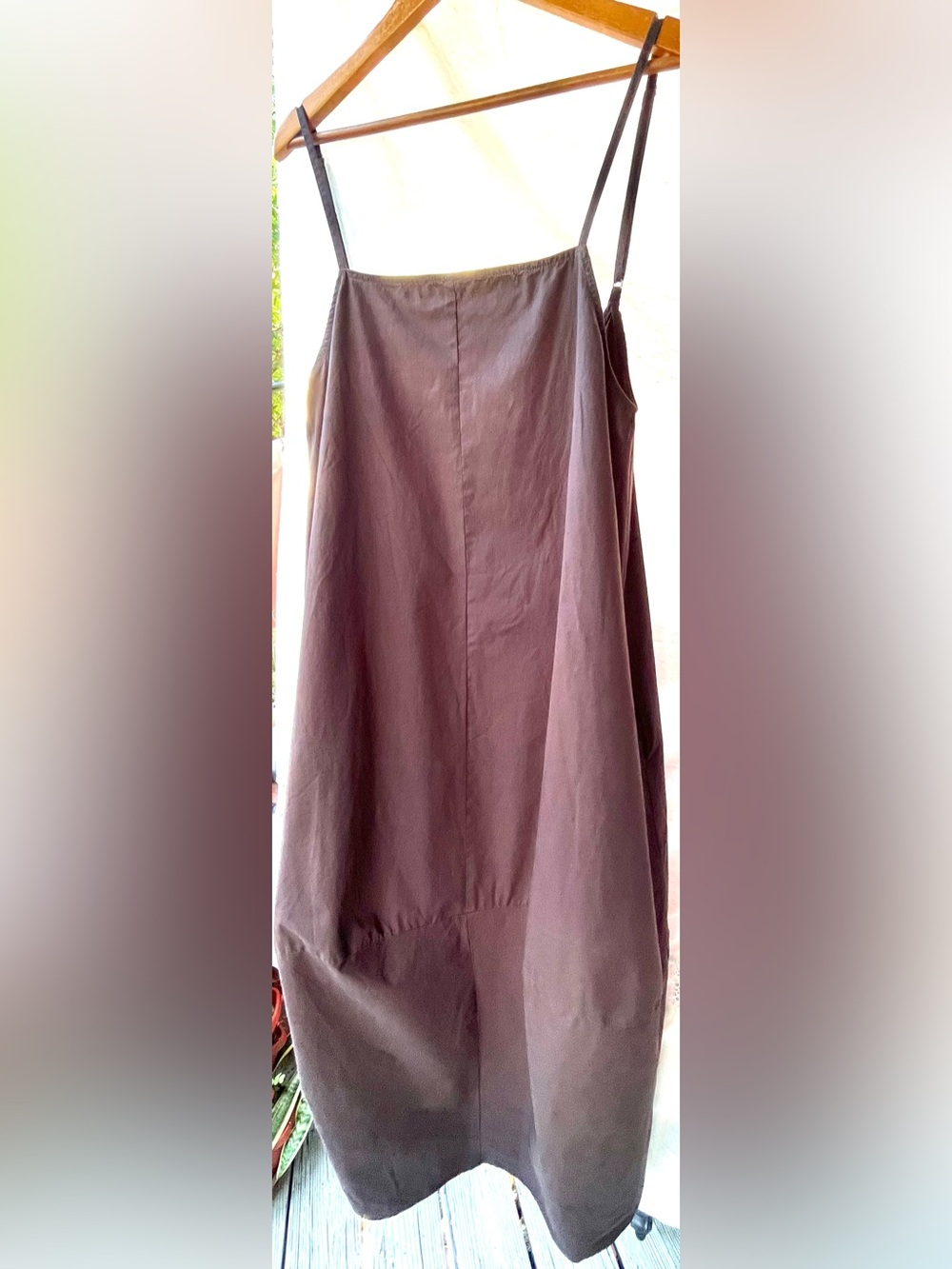 Zara Voluminous Bubble Strappy Midi Dress Camel Square Neckline XL - Picture 12 of 16